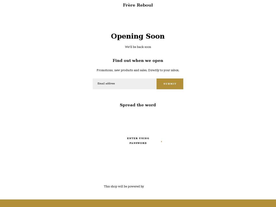 frerereboul.com shopify website screenshot