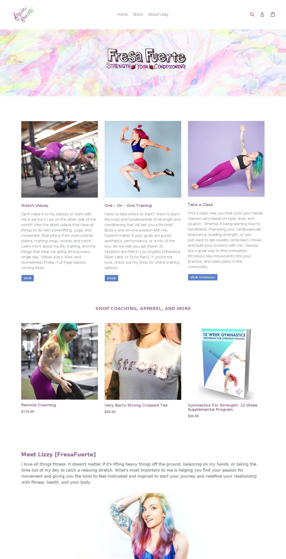 fresafuerte.com — Shopify storefront screenshot