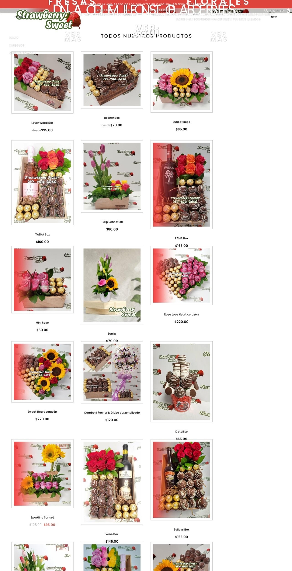strawberrysweetpr - sitio web Shopify theme site example fresaspr.com