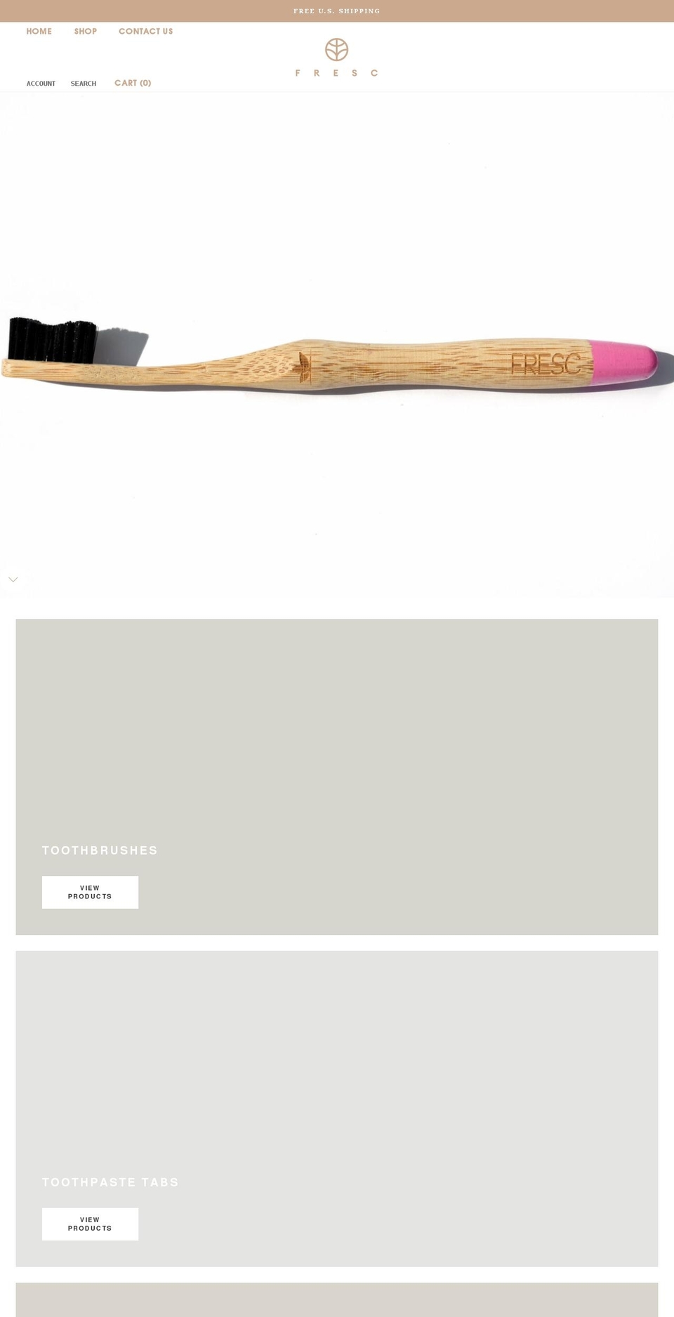 frescoralcare.com shopify website screenshot