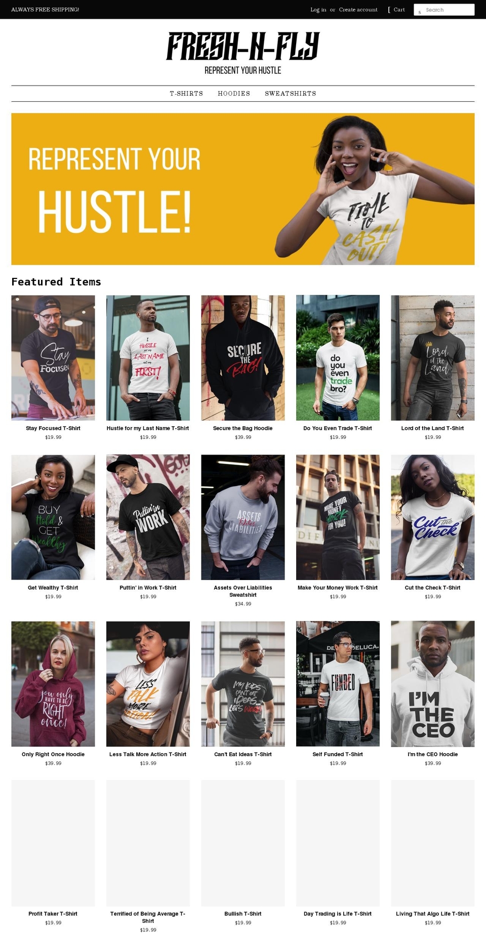 fresh-n-fly.com shopify website screenshot
