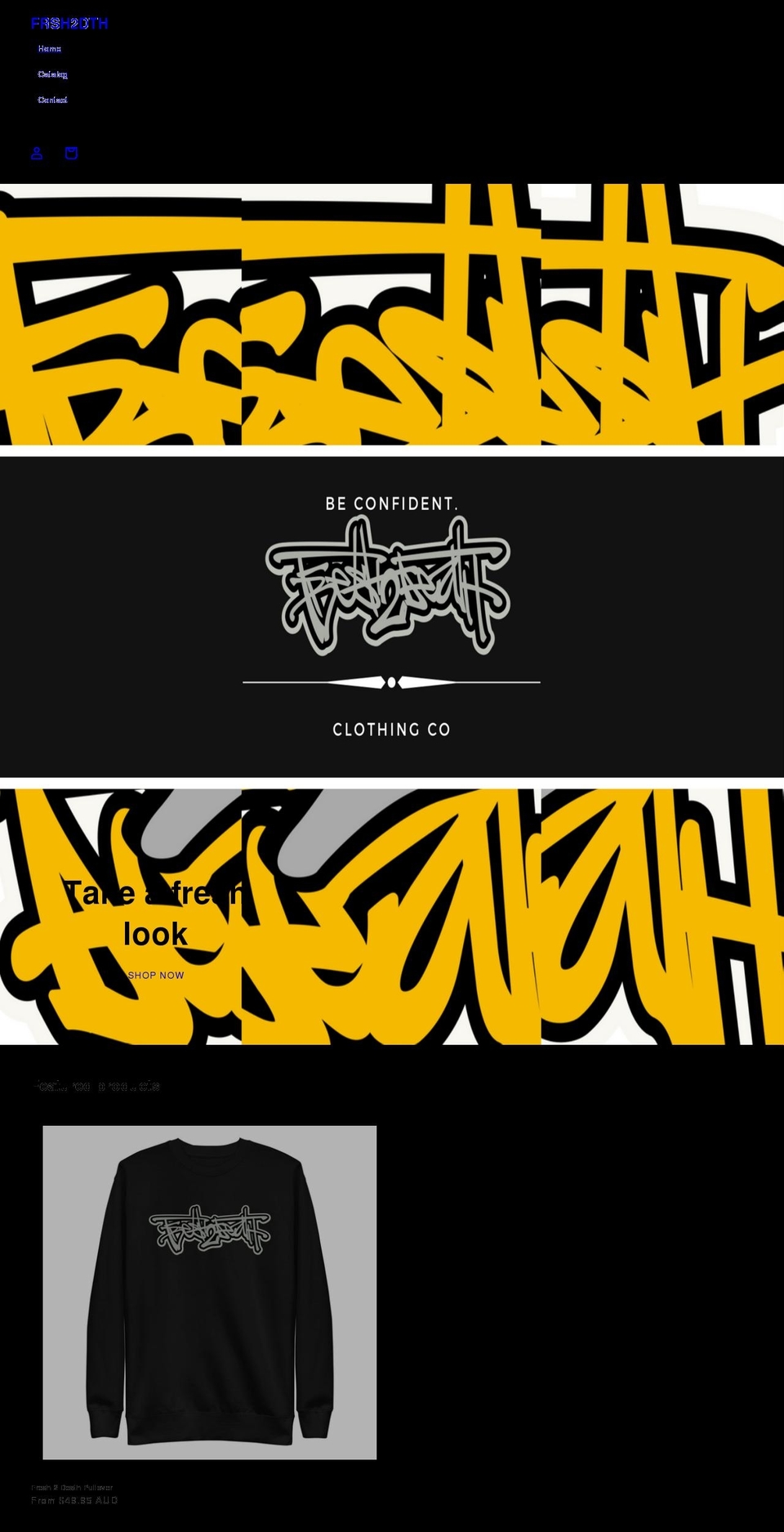 fresh2death.net shopify website screenshot
