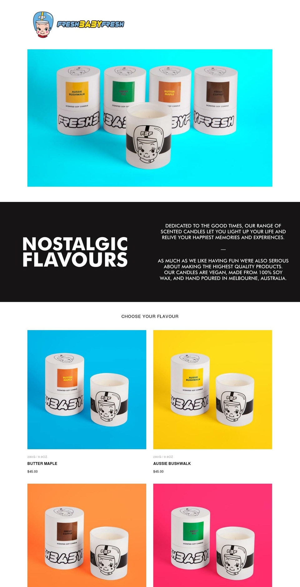 freshbabyfresh.com — Shopify storefront screenshot