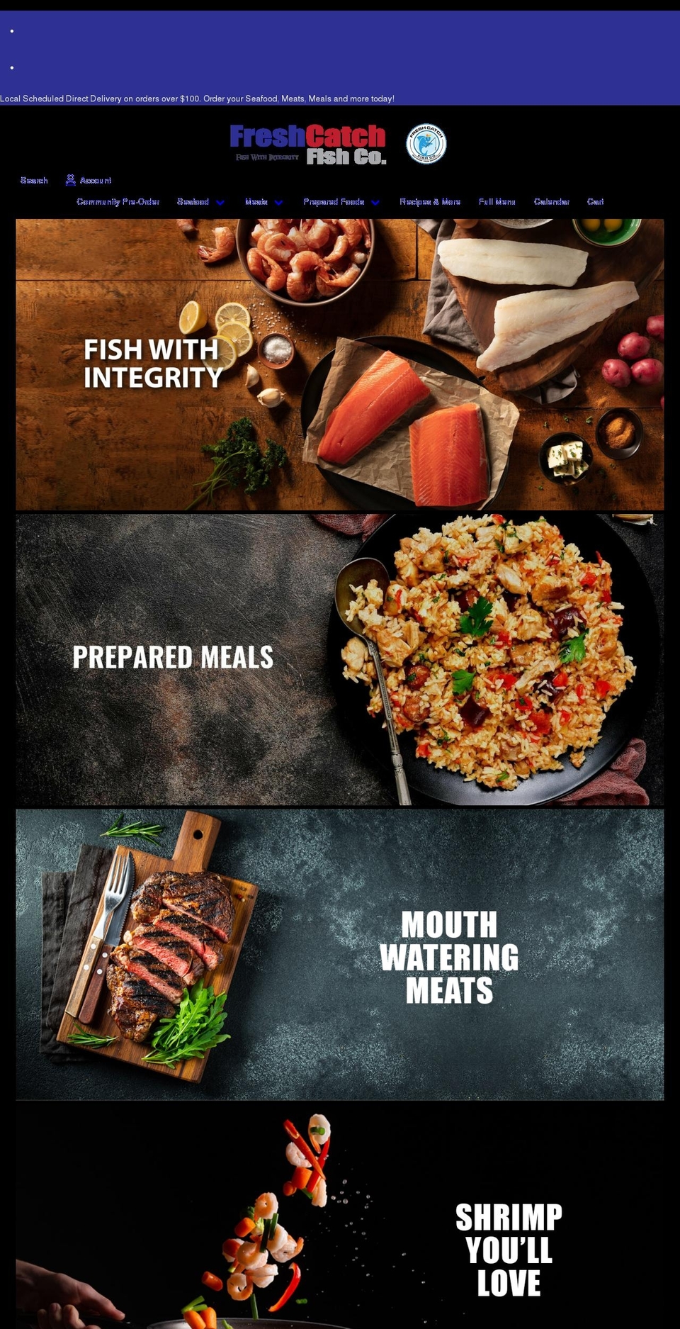 freshcatchfishco.com shopify website screenshot