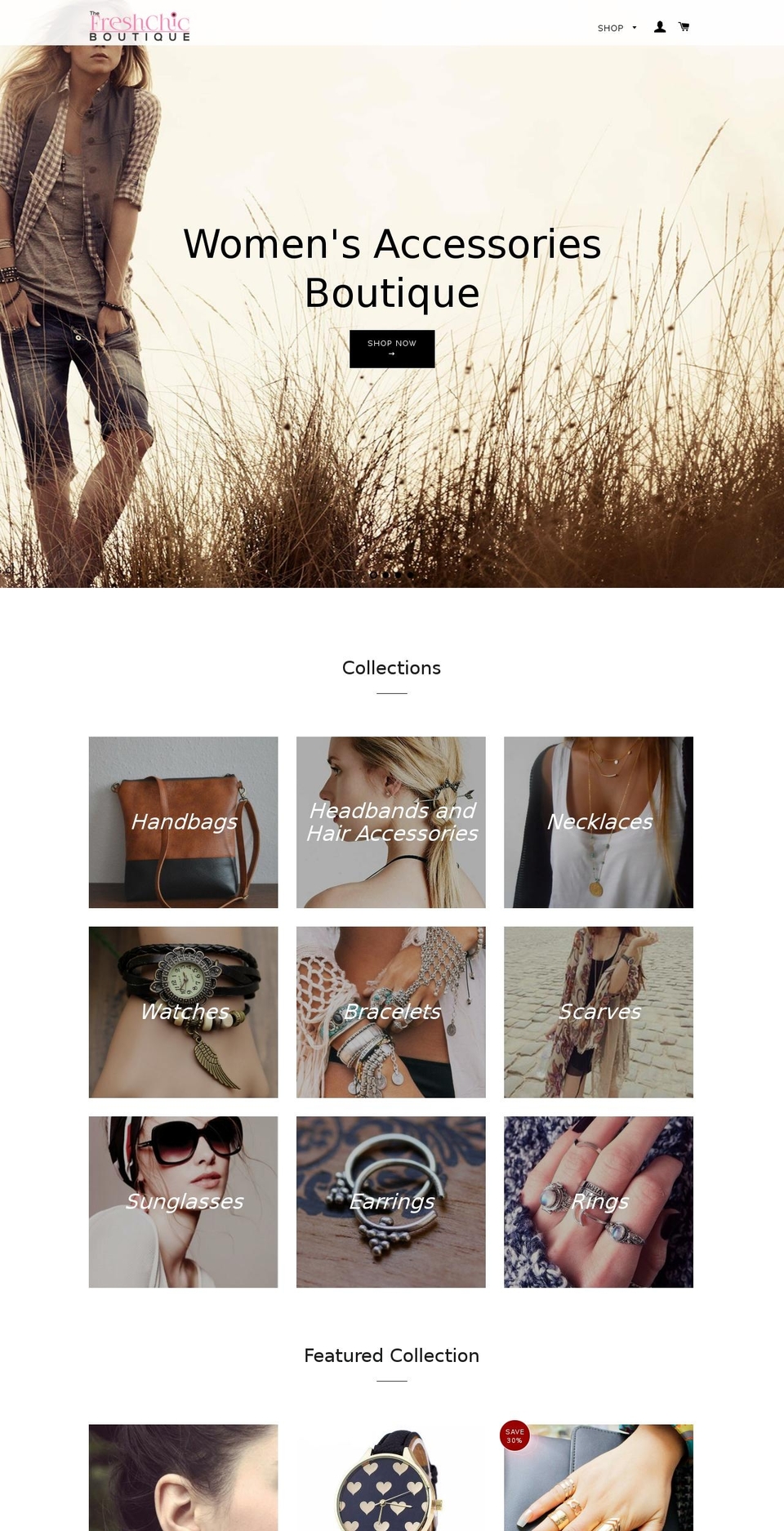 freshchicboutique.com shopify website screenshot