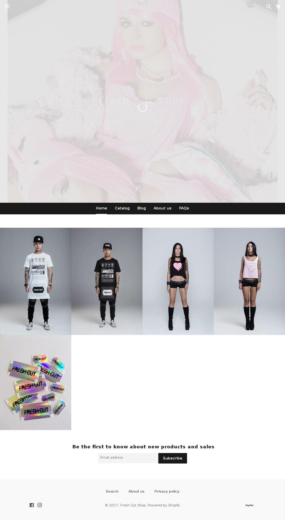 freshcutlabel.com shopify website screenshot