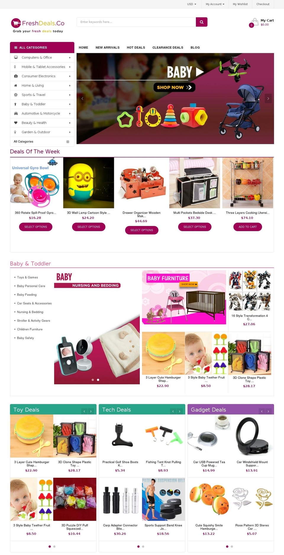 freshdeals.co shopify website screenshot