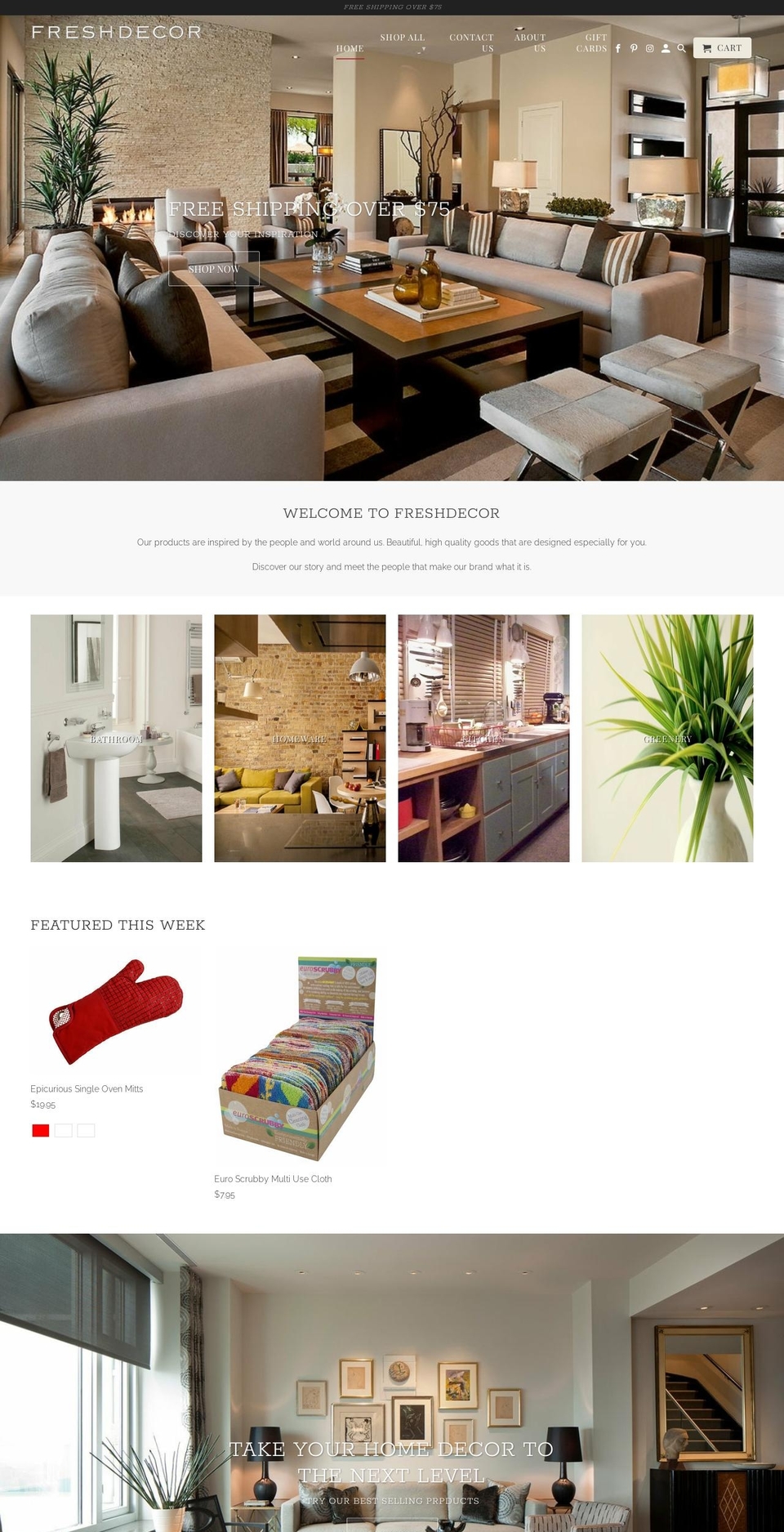 freshdecor.com.au shopify website screenshot