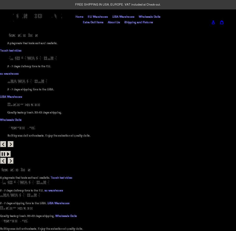 freshdoll.net shopify website screenshot