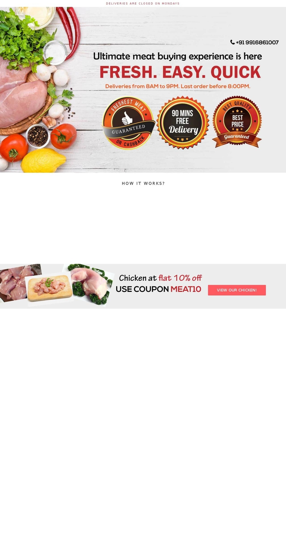 fresheats.in shopify website screenshot