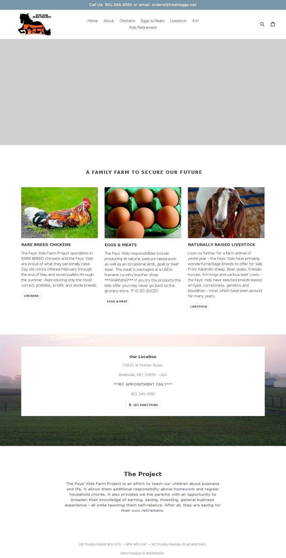 fresheggs.net shopify website screenshot