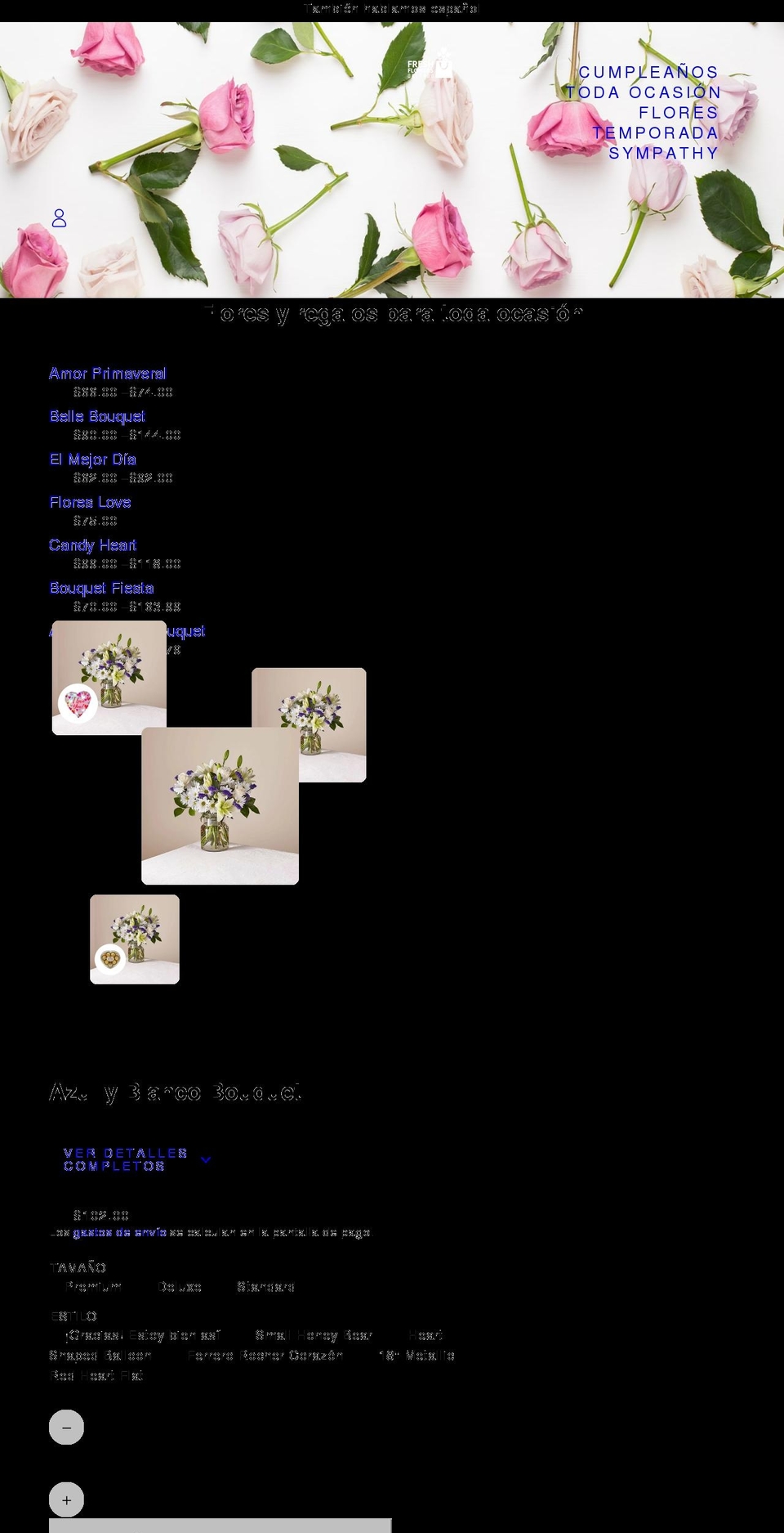 freshflowersorlando.com shopify website screenshot