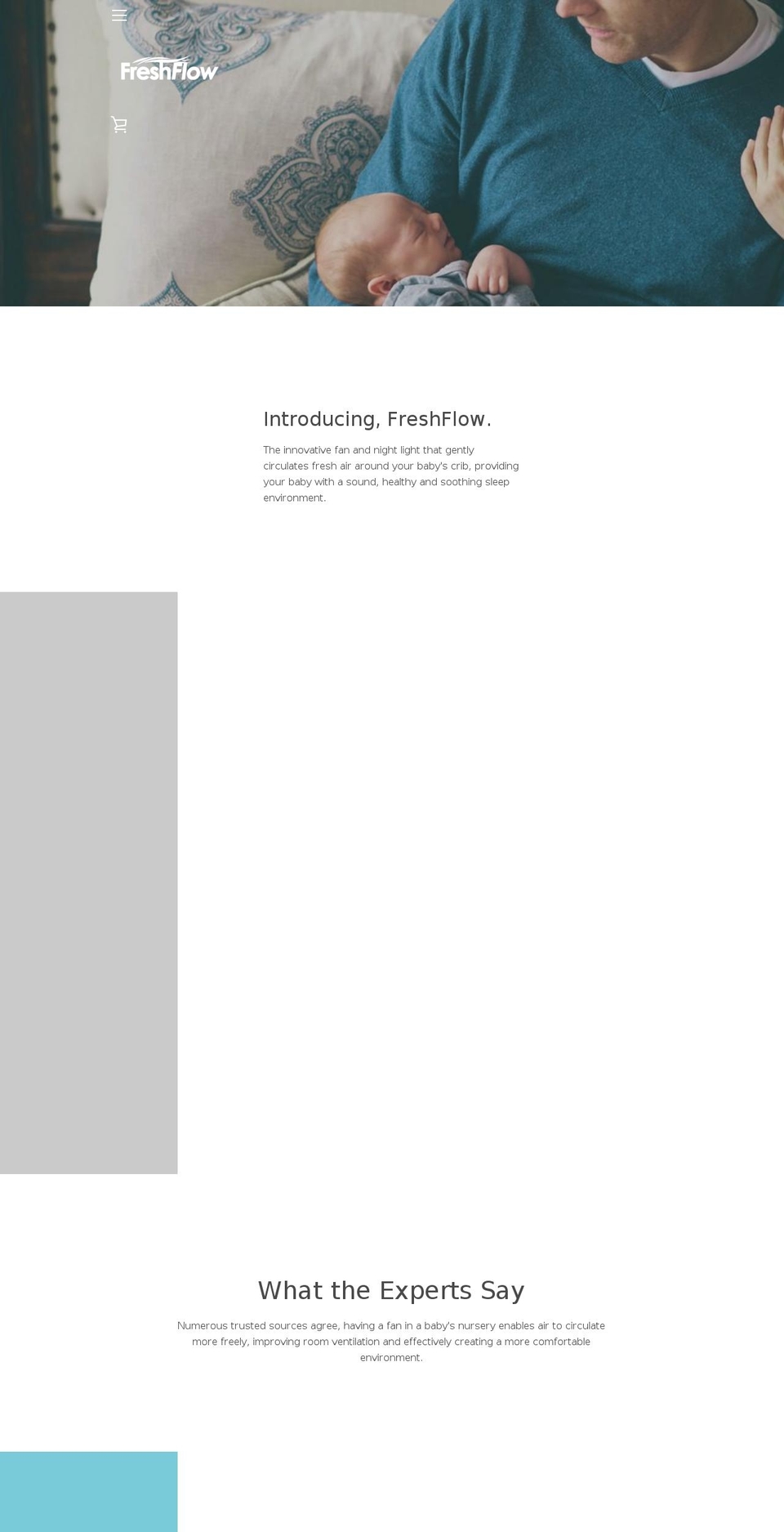 freshflowfan.com shopify website screenshot