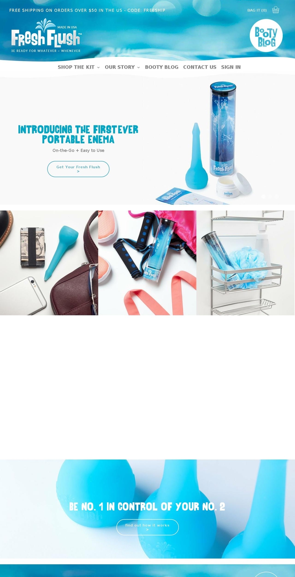 freshflushco.com shopify website screenshot