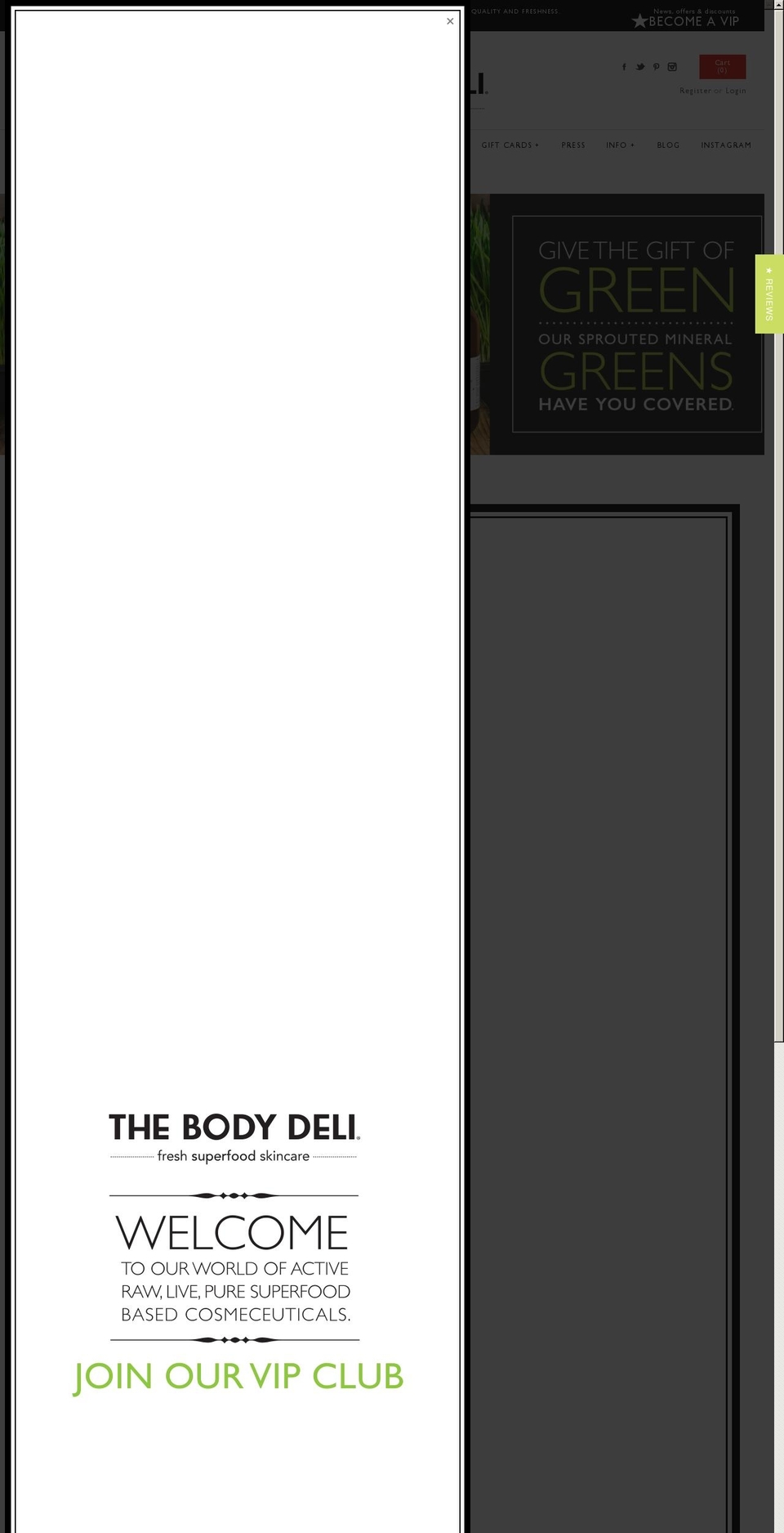 The Body Deli 2015 home page redesign Shopify theme site example freshfoodfortheskin.com