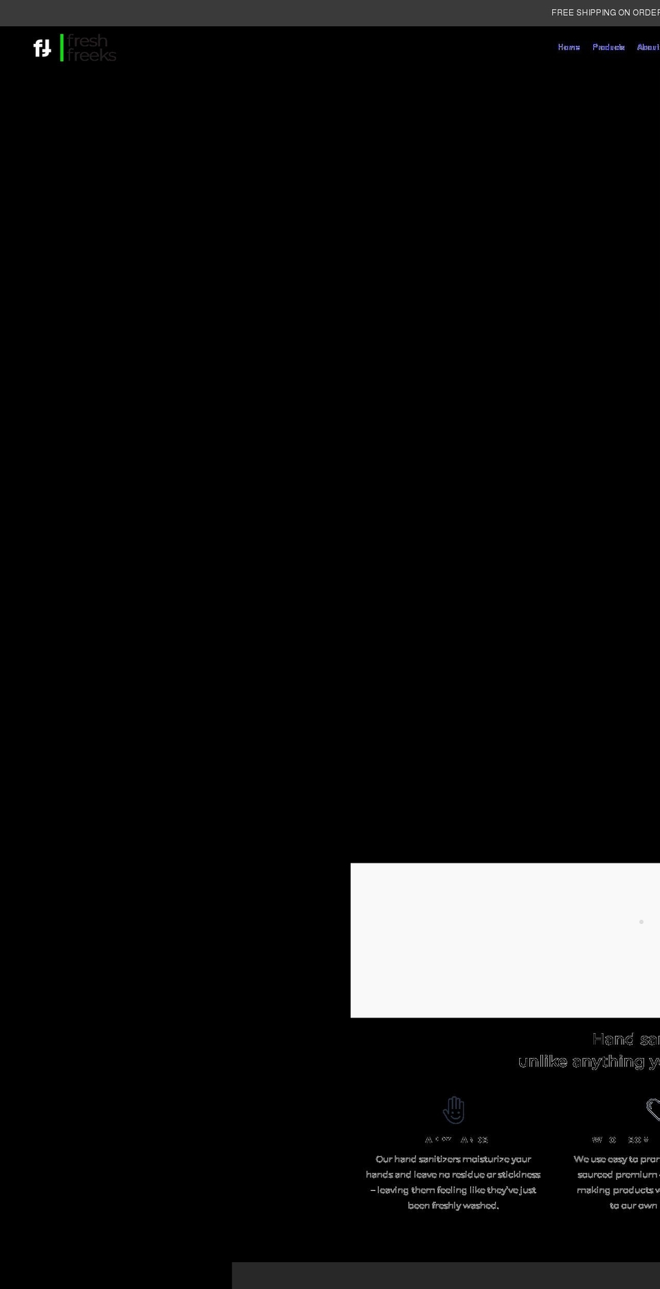 freshfreeks.com shopify website screenshot