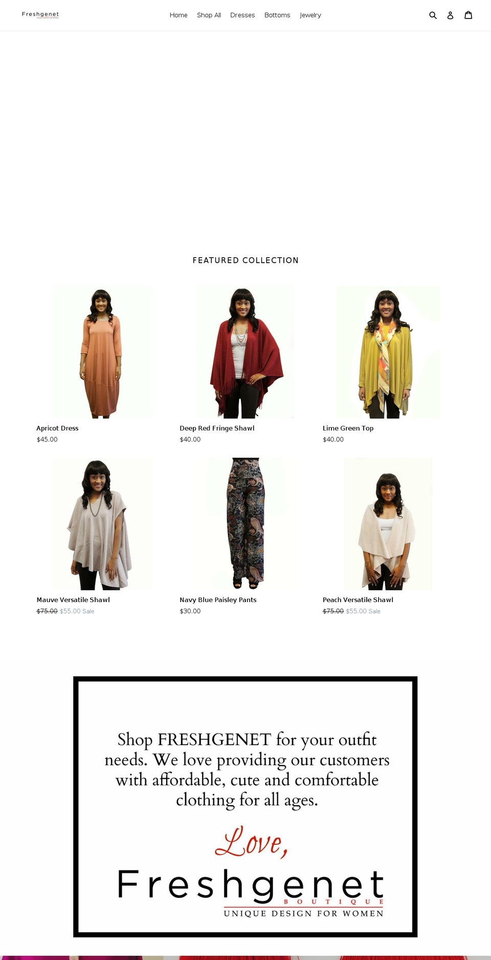 freshgenet.com shopify website screenshot