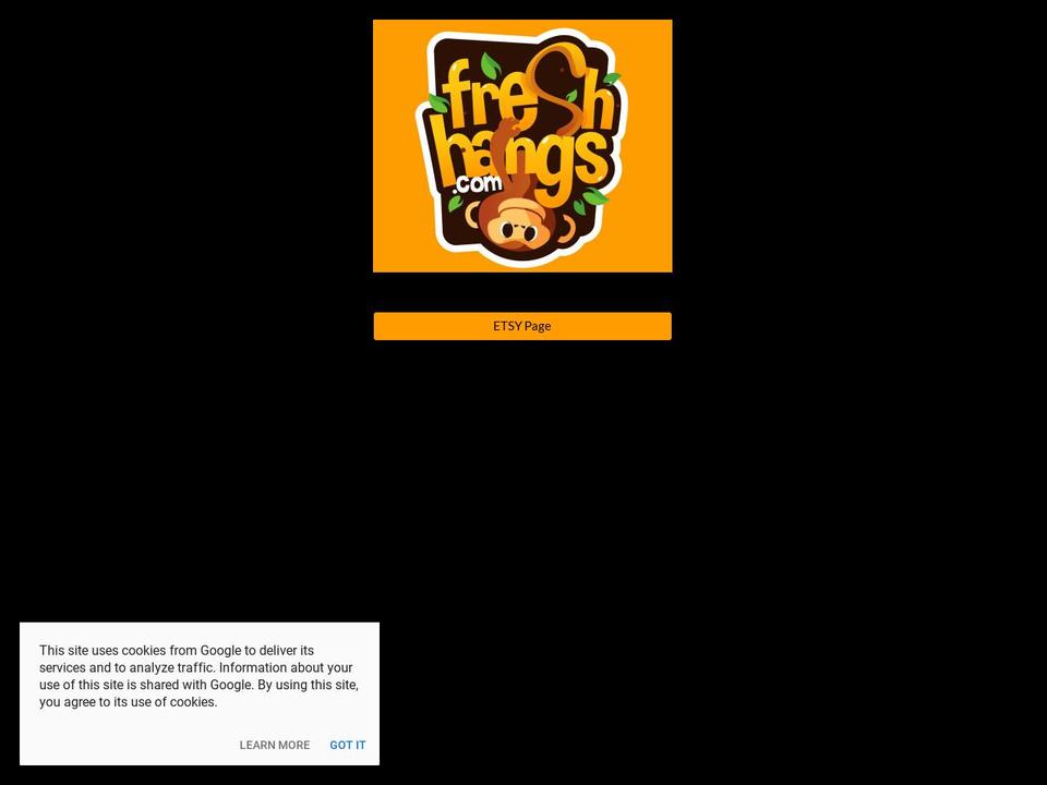 freshhangs.com — Shopify storefront screenshot
