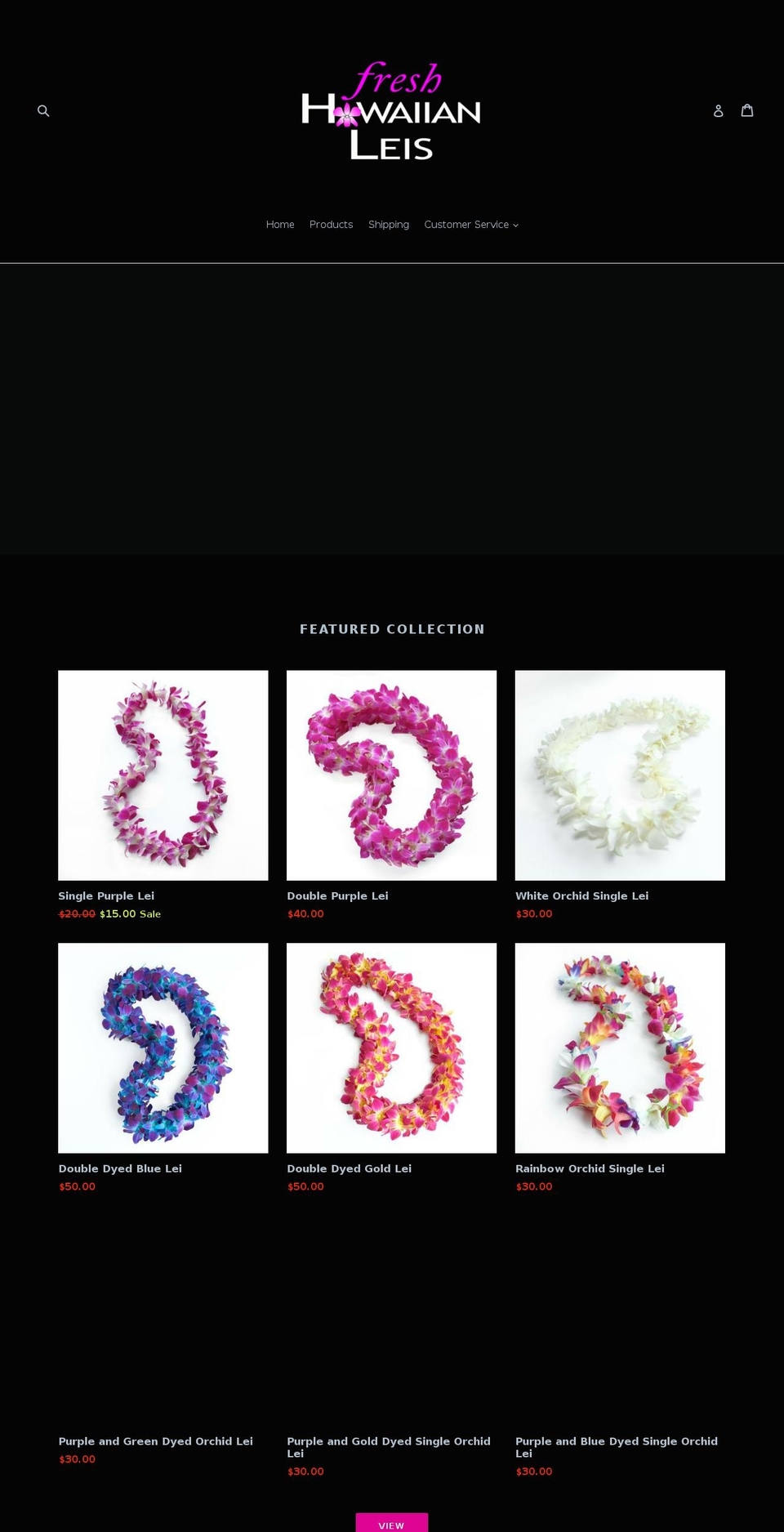 freshhawaiianleis.com — Shopify storefront screenshot