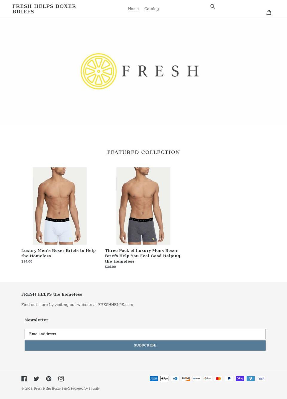 freshhelps.com shopify website screenshot