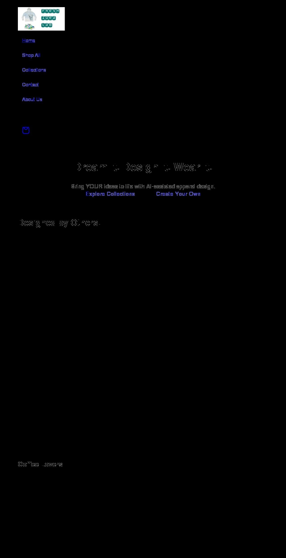 freshidealab.com shopify website screenshot