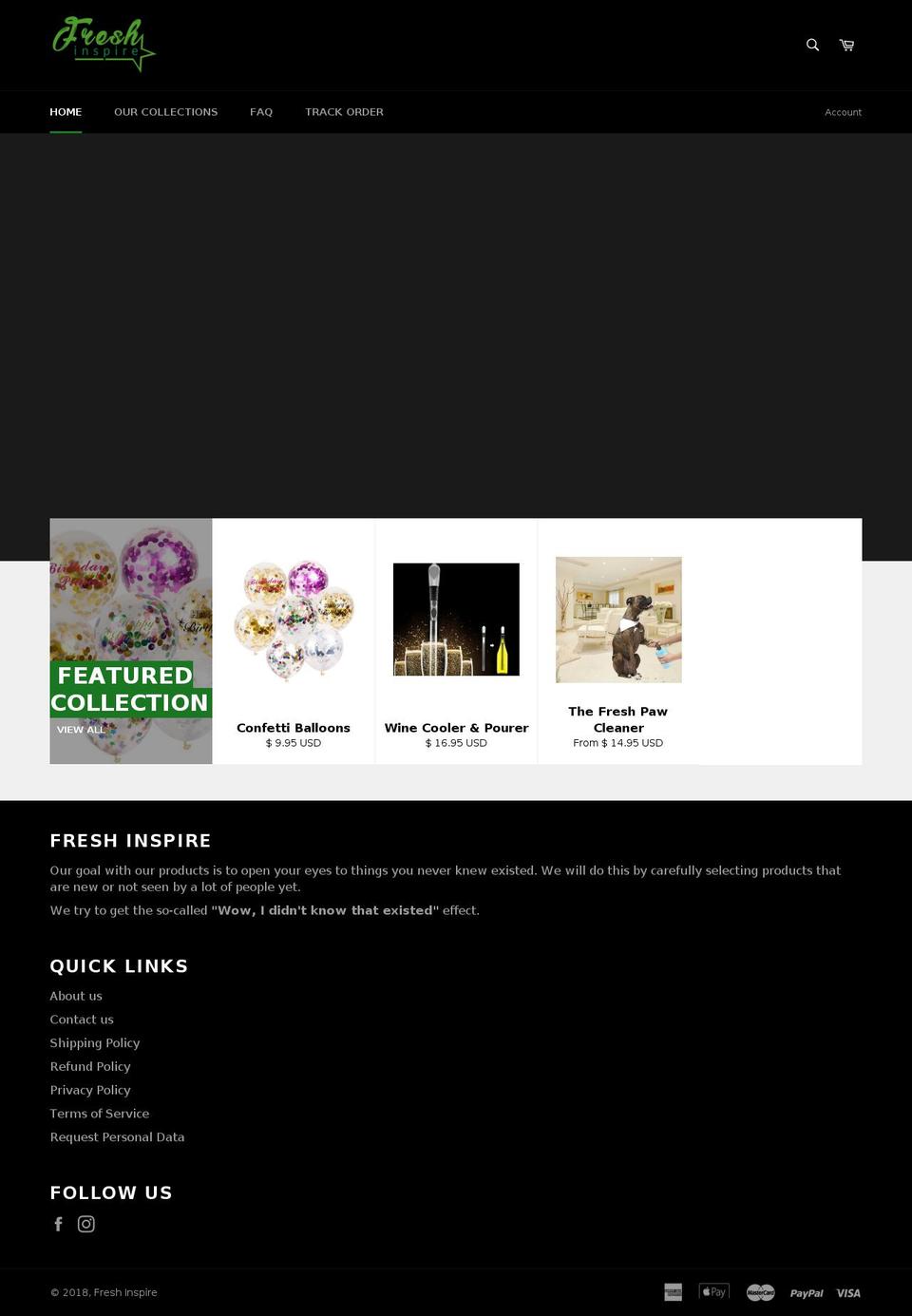 freshinspire.com — Shopify storefront screenshot