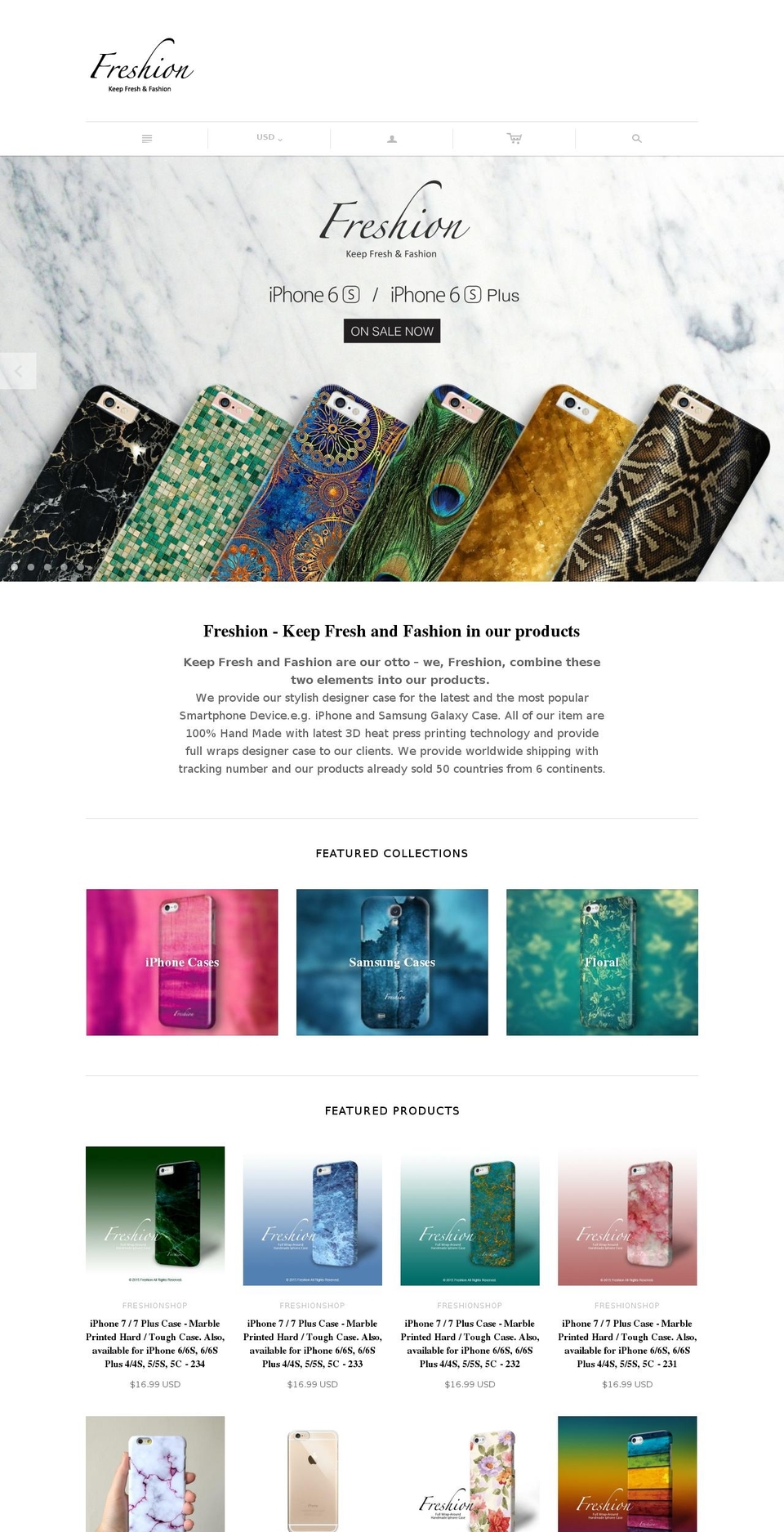 freshionshop.com shopify website screenshot