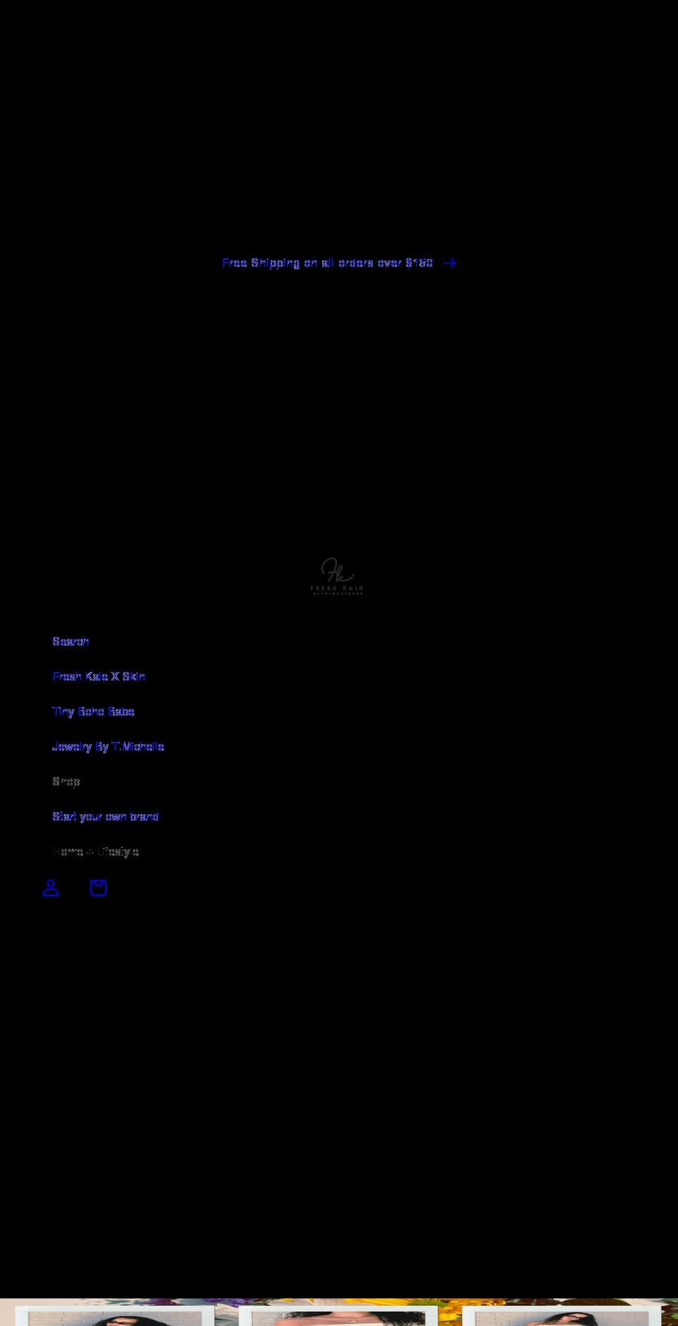 freshkalebathnboutique.com shopify website screenshot