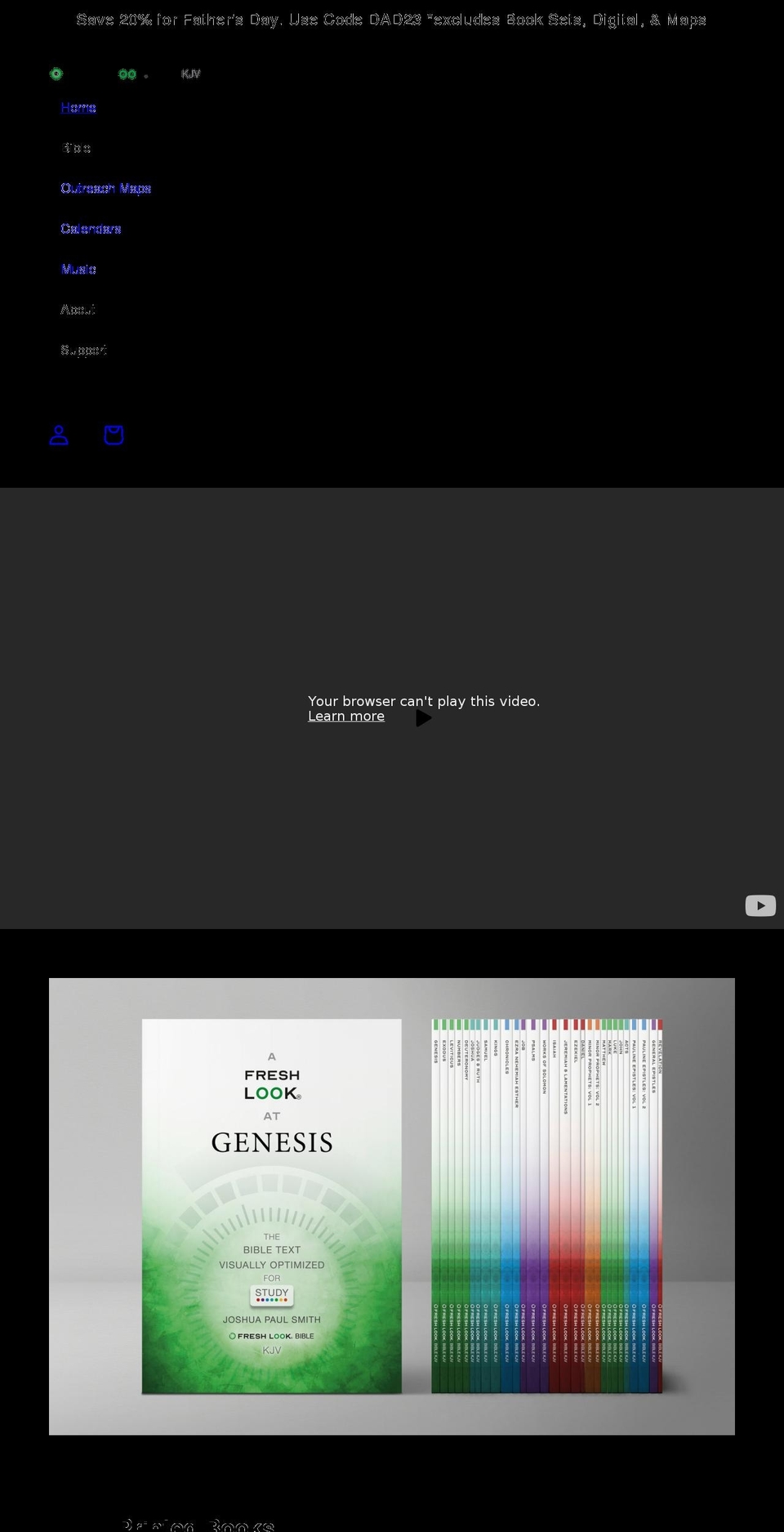 freshlookbible.com shopify website screenshot