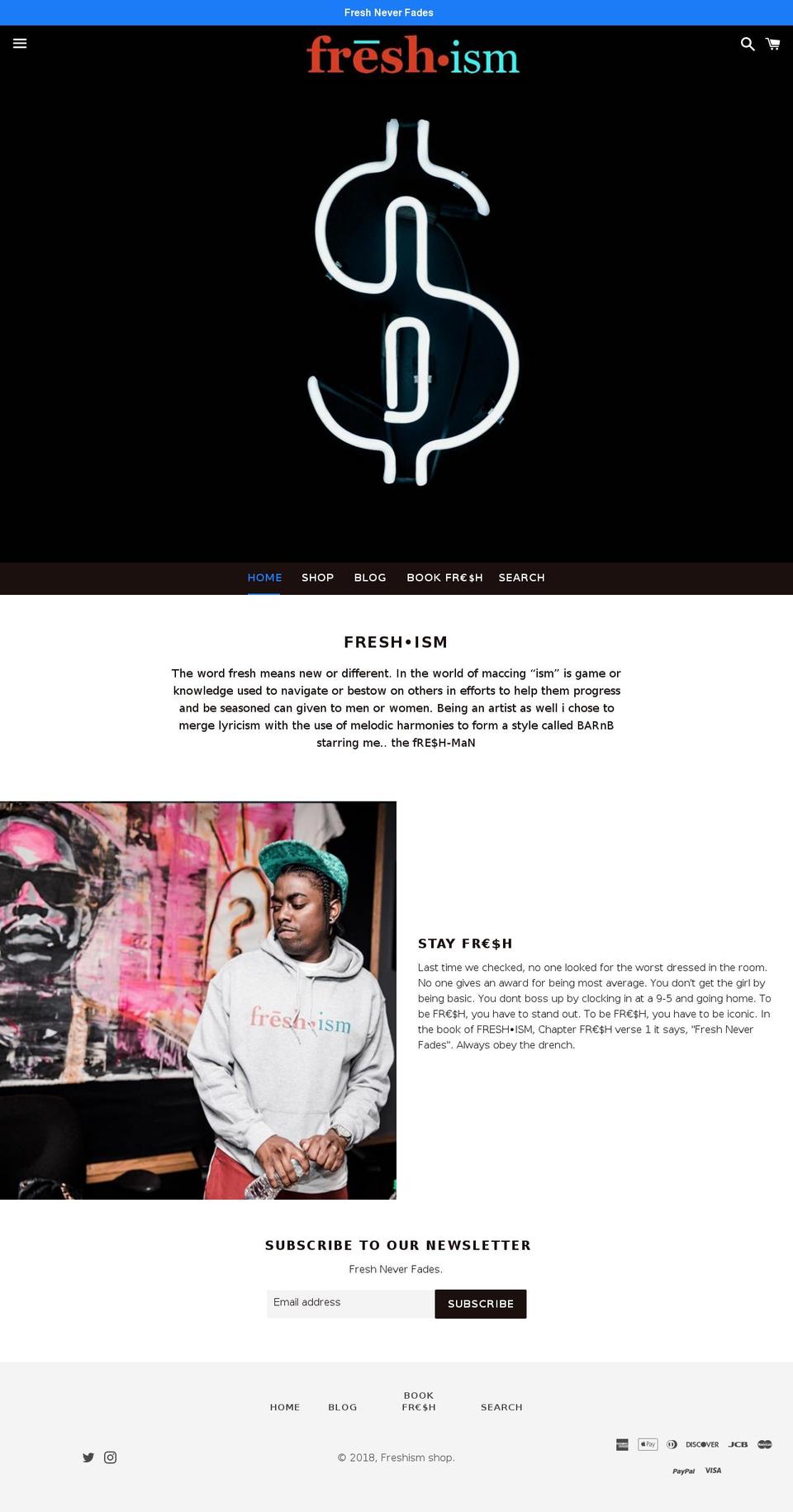 freshlxrds.com — Shopify storefront screenshot
