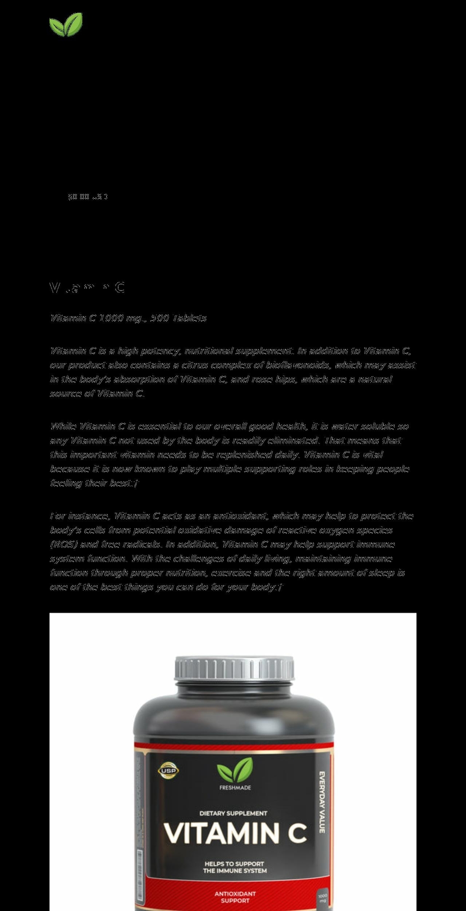 freshmade.com shopify website screenshot