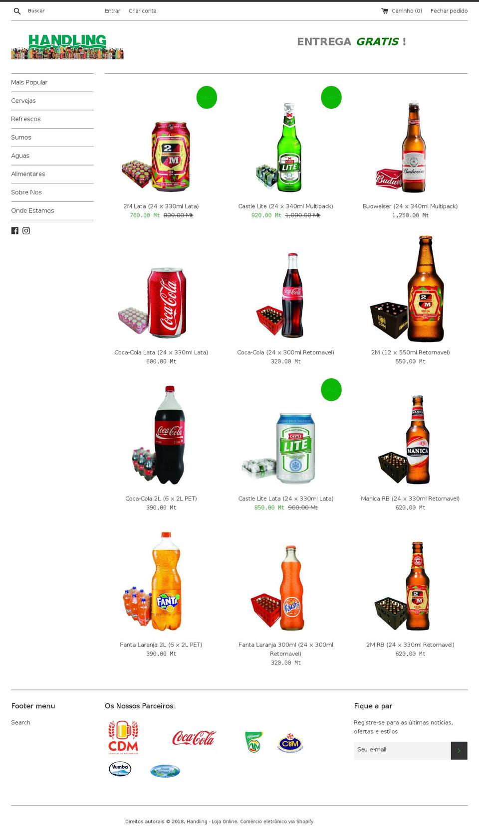 freshmocambique.com — Shopify storefront screenshot