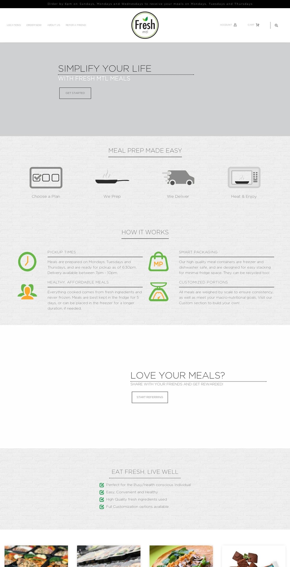 freshmtl.ca shopify website screenshot