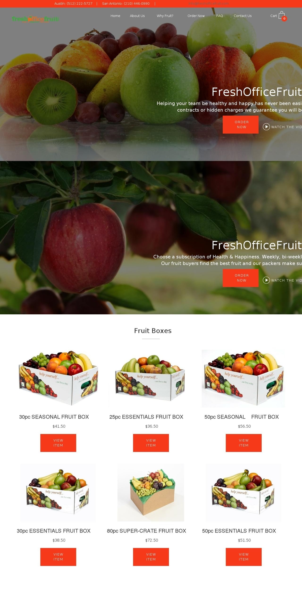 freshofficefruit.com shopify website screenshot