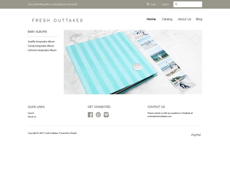 freshouttakes.com shopify website screenshot