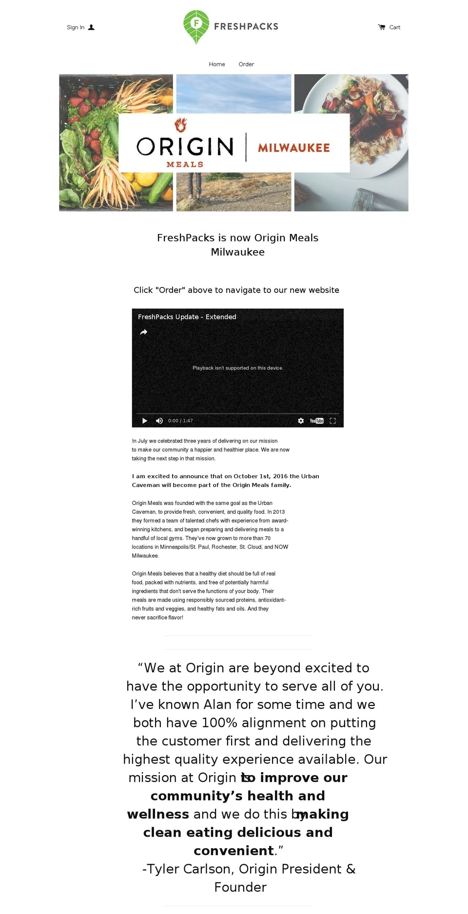 freshpacksmke.com shopify website screenshot
