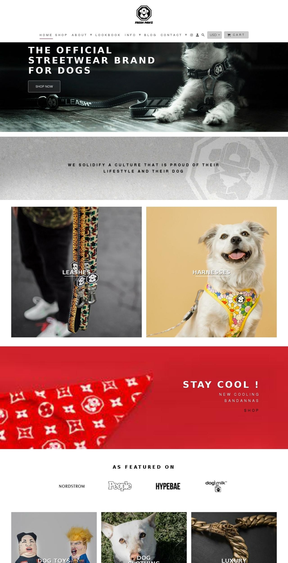 freshpawz.com shopify website screenshot