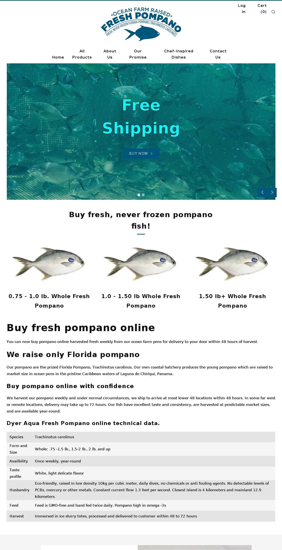 freshpompano.com — Shopify storefront screenshot