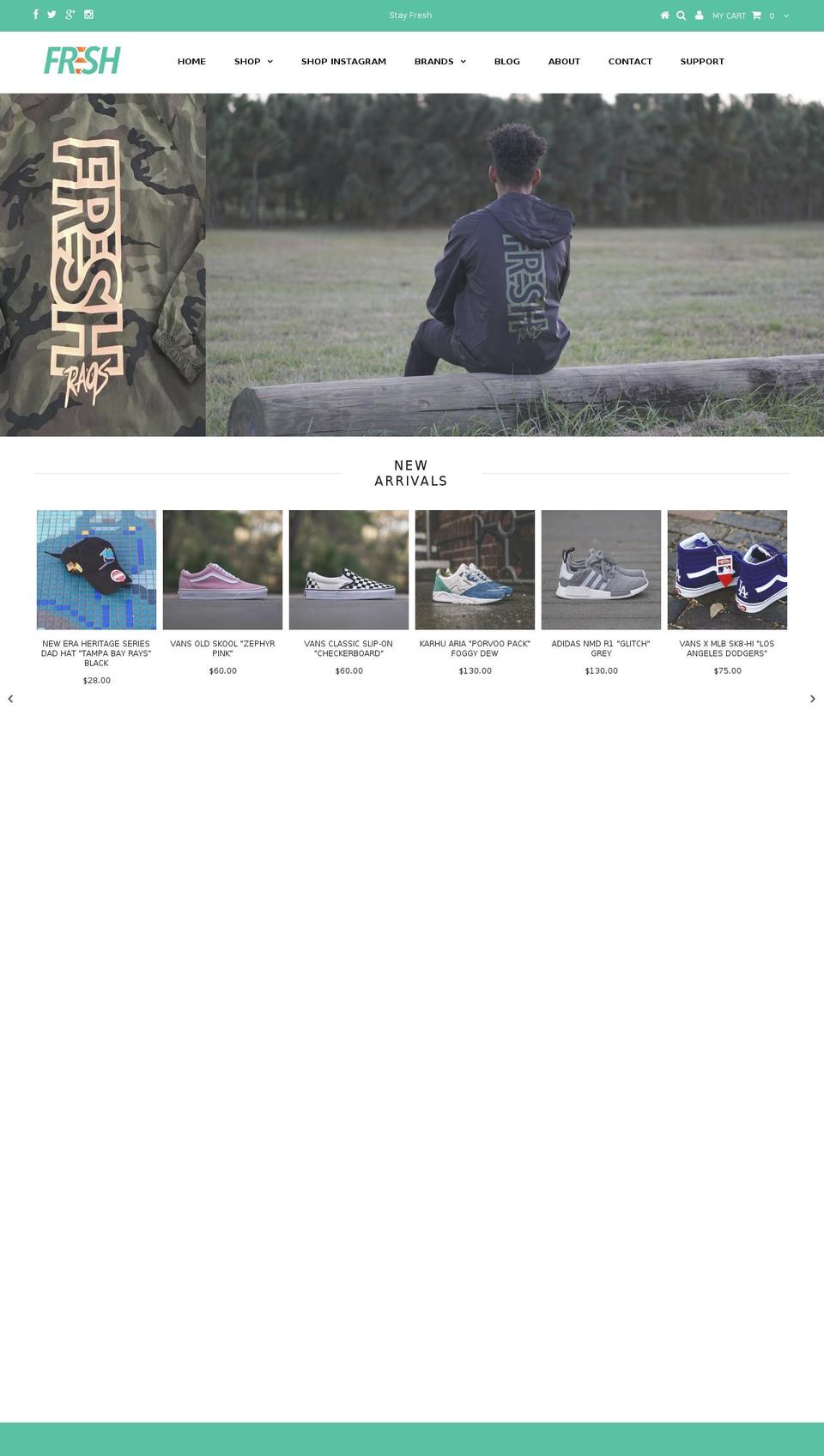 freshragsfl.com shopify website screenshot