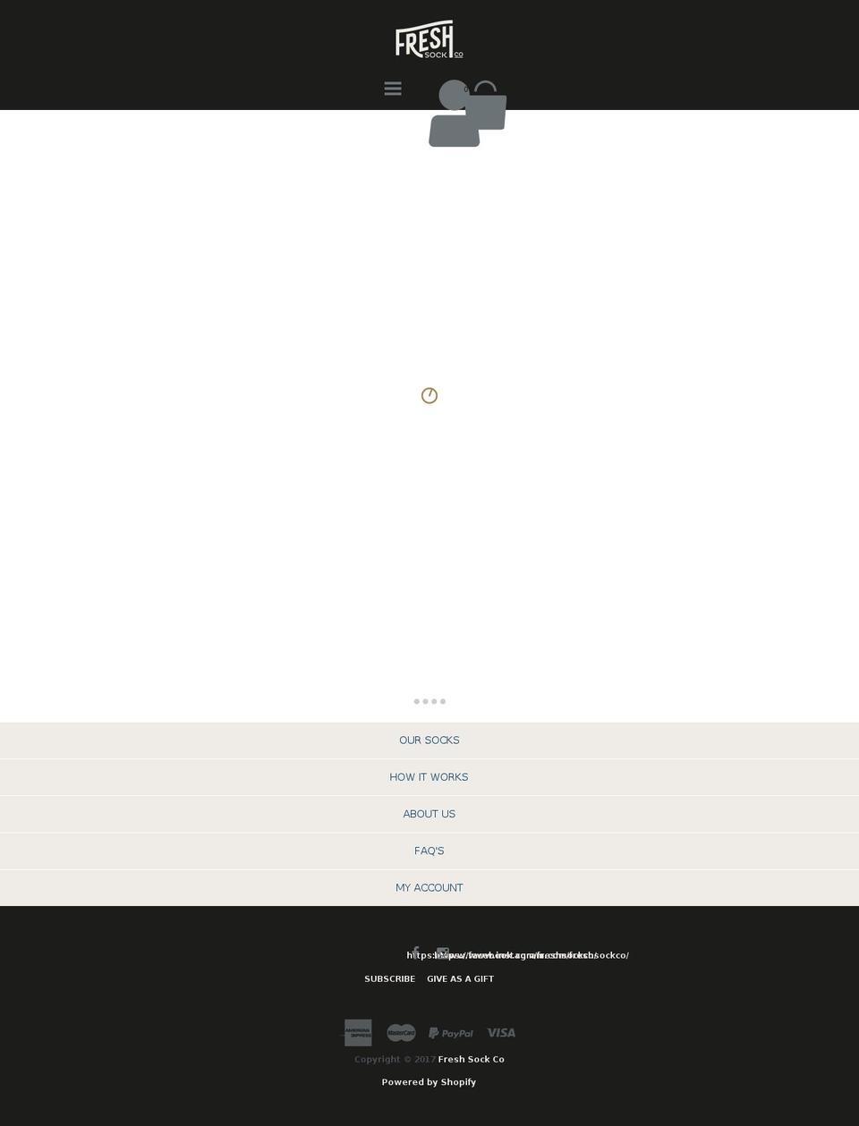 freshsocksco.com shopify website screenshot