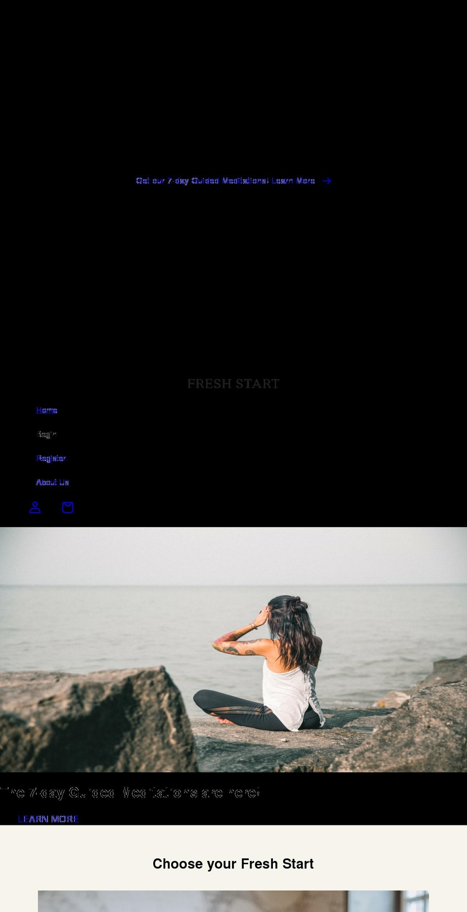 freshstartmindset.com shopify website screenshot