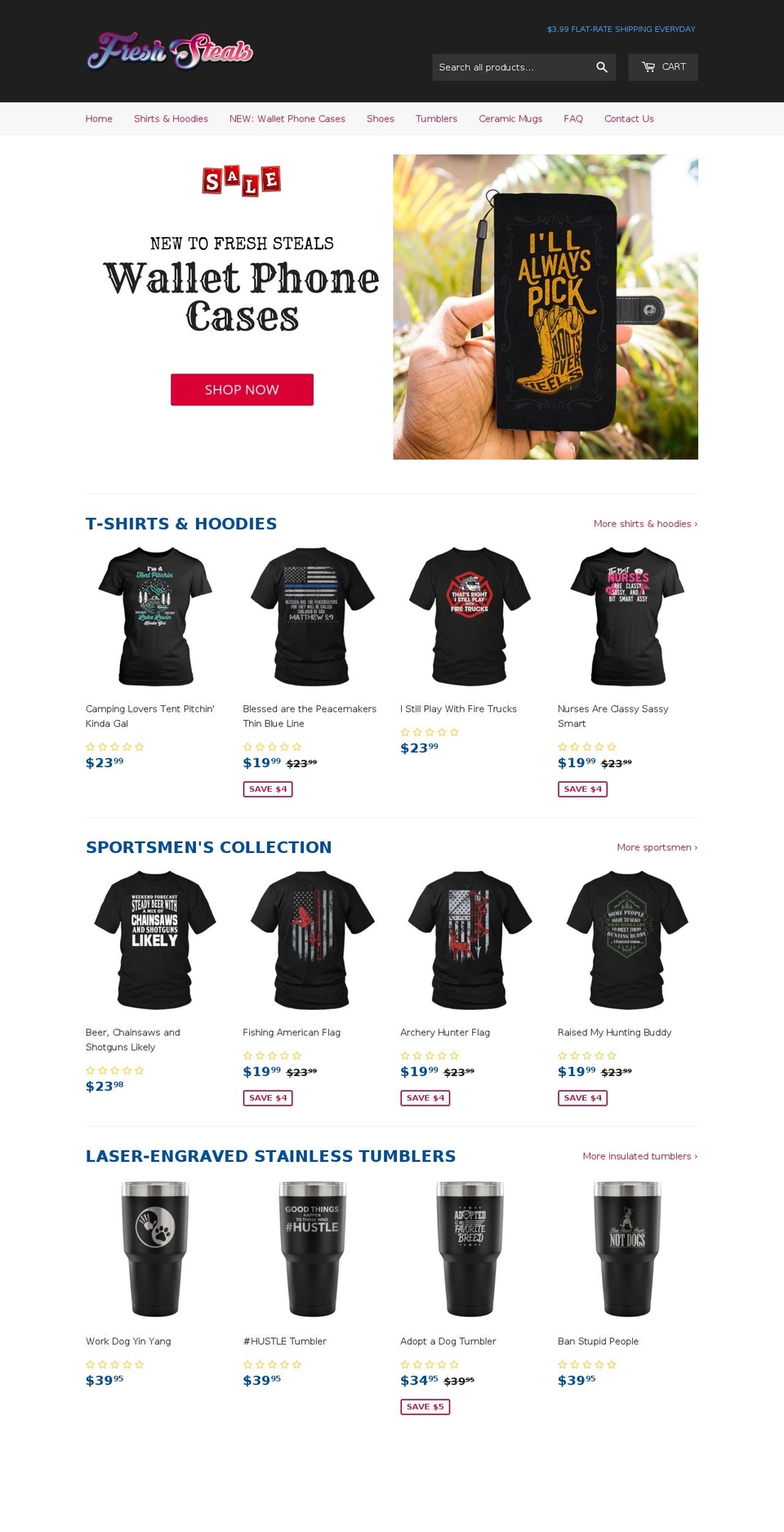freshsteals.com — Shopify storefront screenshot
