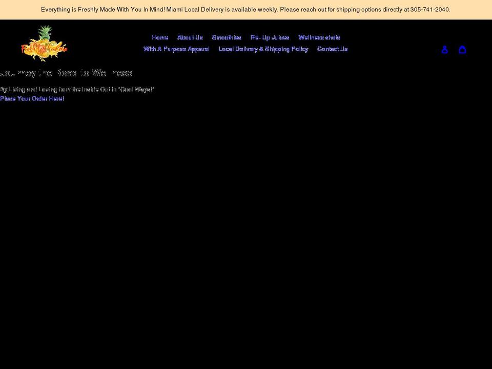 freshtothecore.com shopify website screenshot