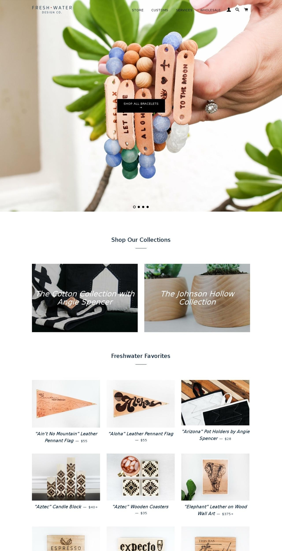 freshwaterdesign.co shopify website screenshot