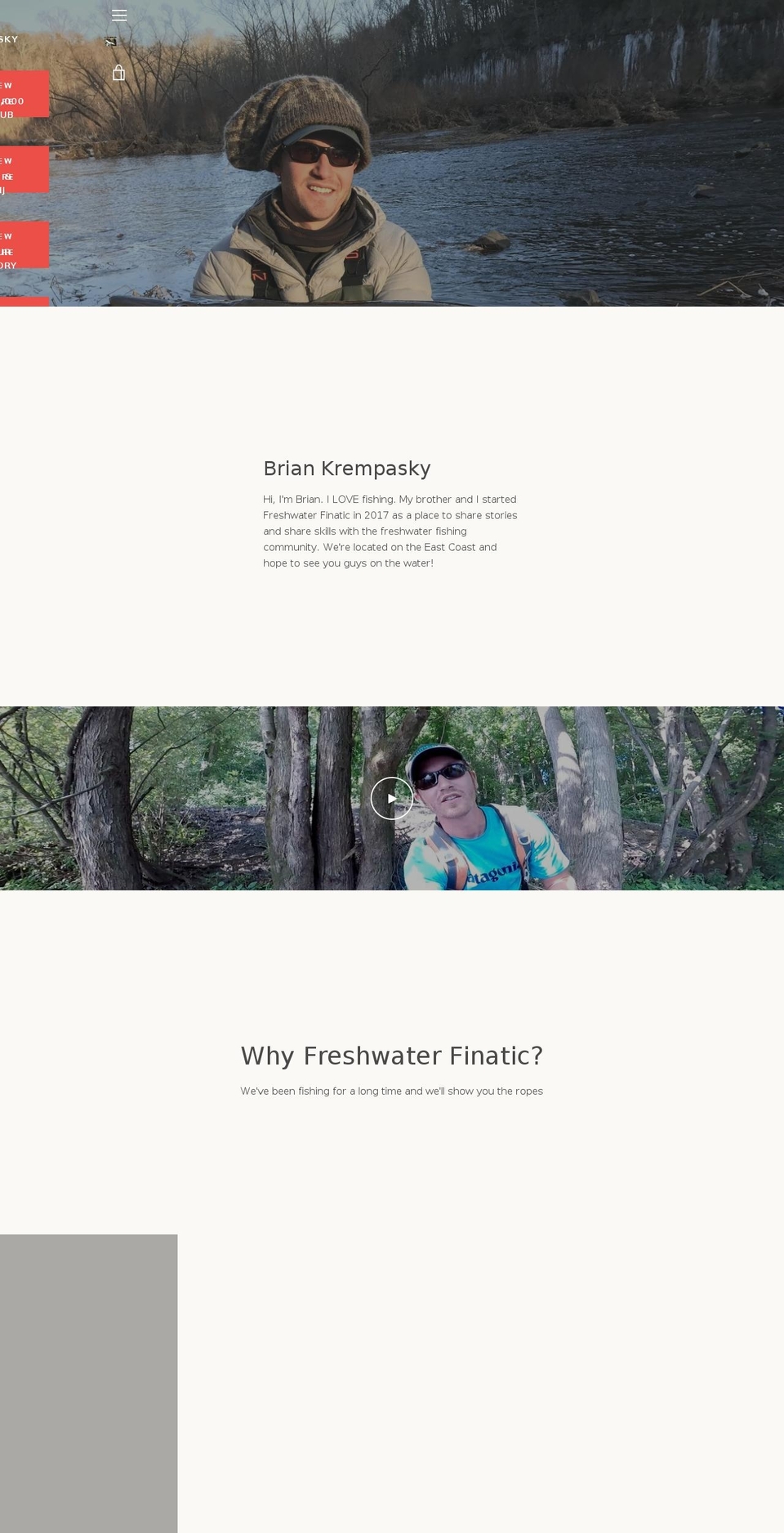 freshwaterfanatic.com — Shopify storefront screenshot