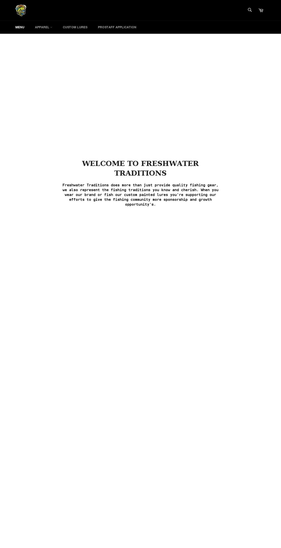 freshwatertraditions.com shopify website screenshot