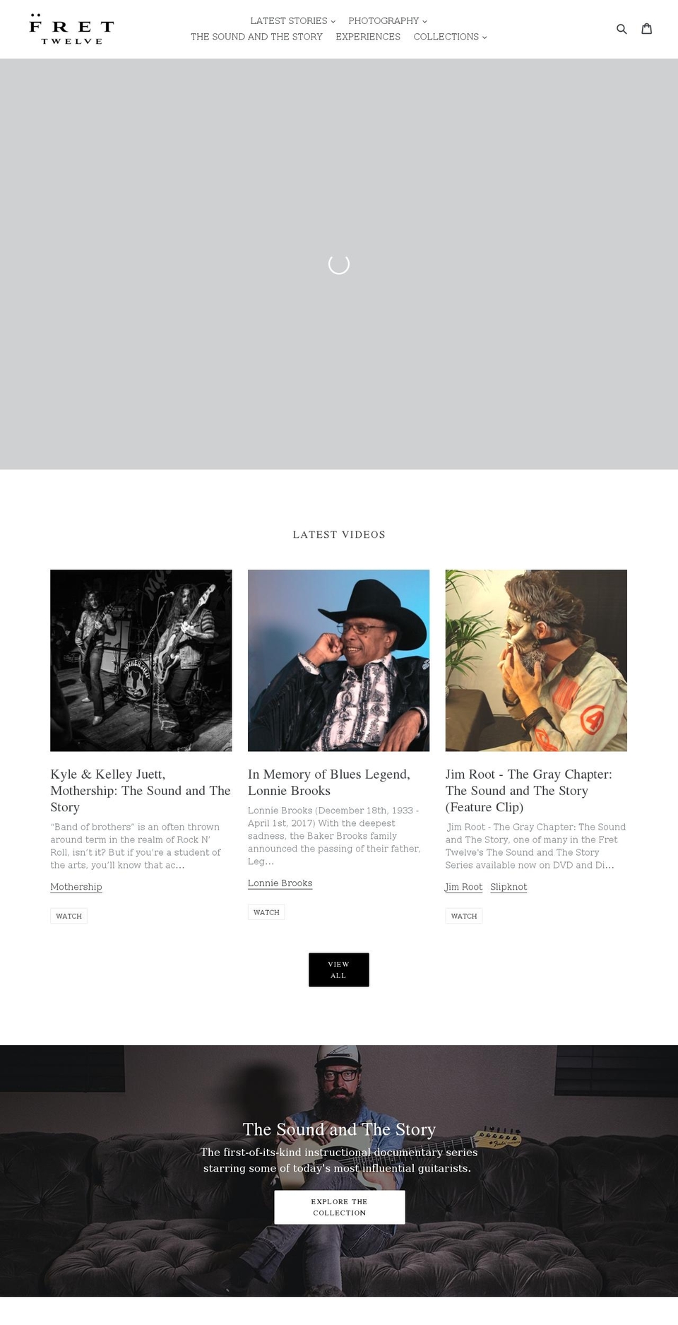 fret12.com shopify website screenshot