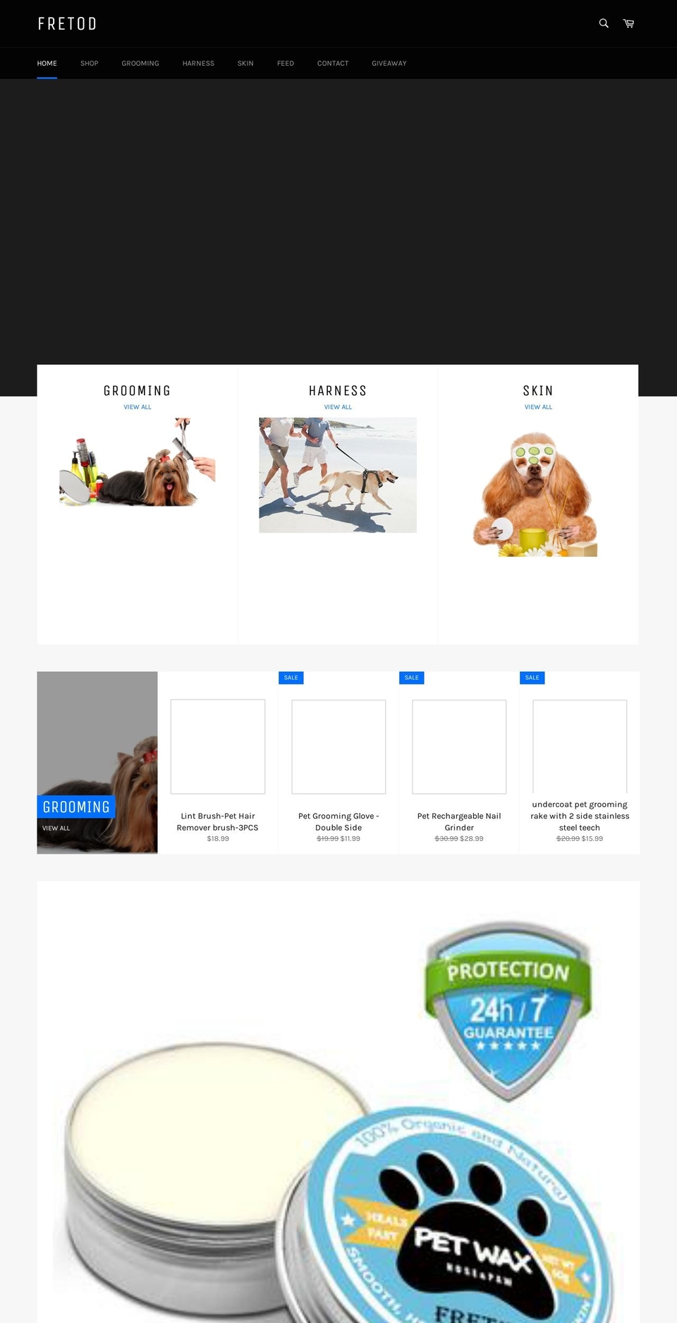 fretod.com shopify website screenshot