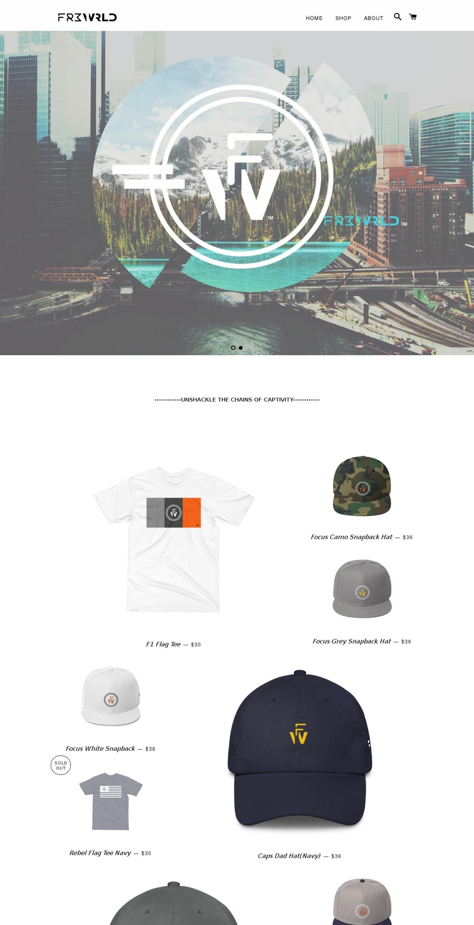frewrld.com — Shopify storefront screenshot