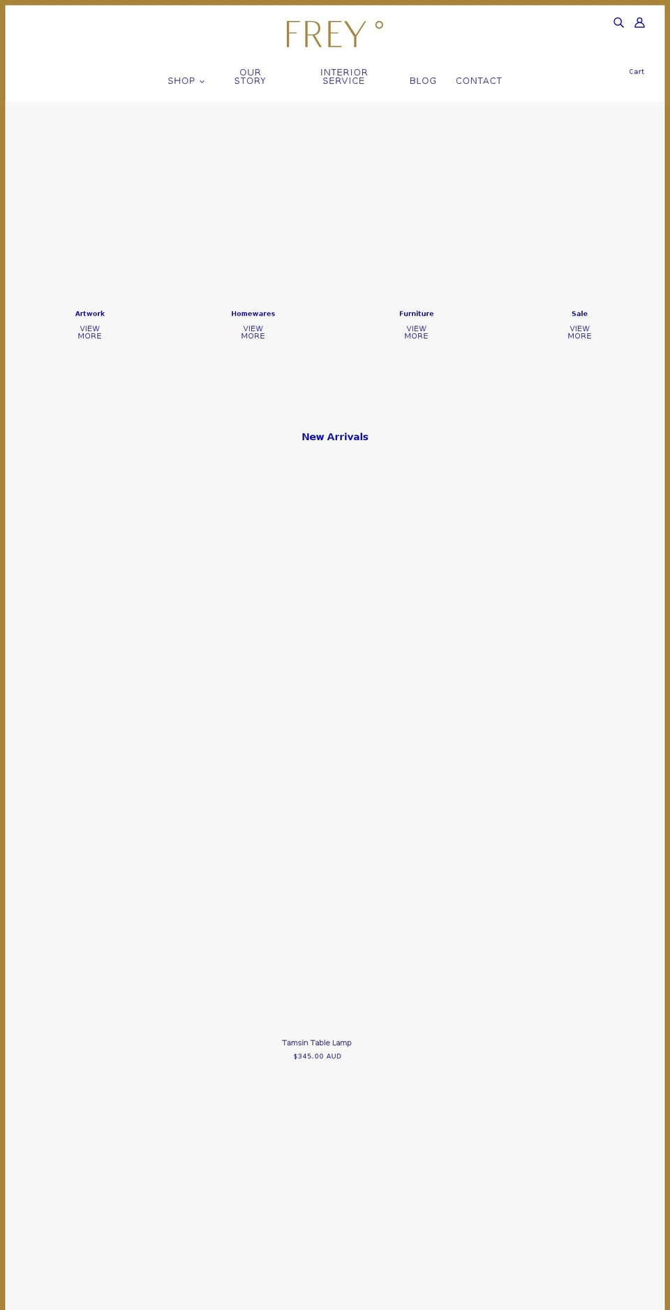 frey.net.au shopify website screenshot